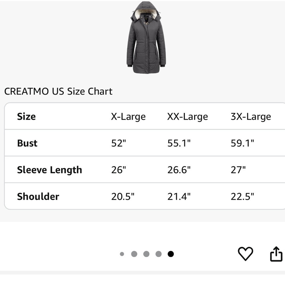 NWT Gray Puffer Jacket with Removable Hood and Quilted Design and Sherpa inside - Picture 8 of 10